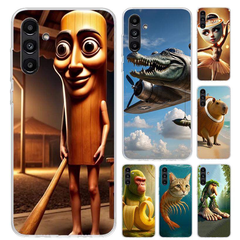 Italian Brainrot Animals Phone Case for Samsung Galaxy A17 A16 A37 A26 A36 A57 A56 A15 A25 A35 A55 A14 A24 A34 A54 A13 A23 A33 A
