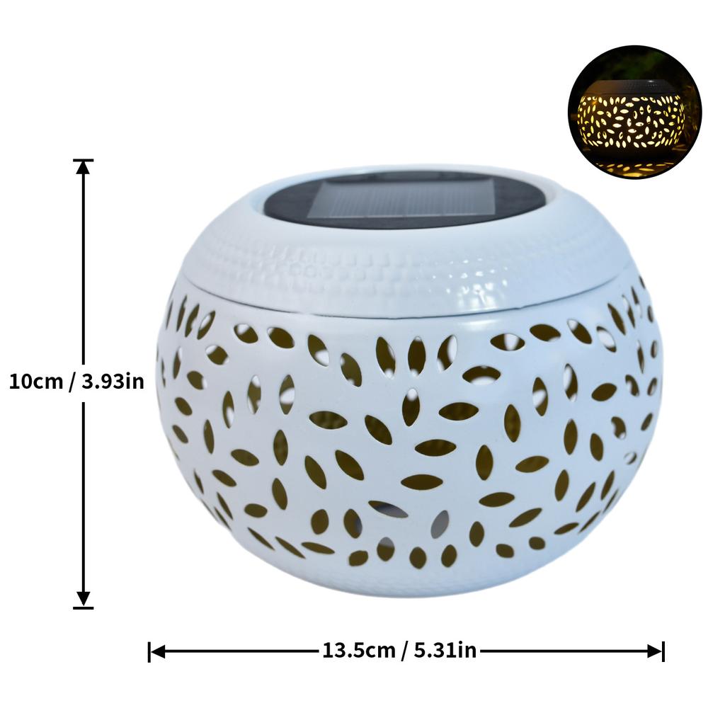 JYL TS/093,Hollow Iron Solar Light for Garden Layout Landscape Lamp Villa Balcony Ambient Decor Night Lamp