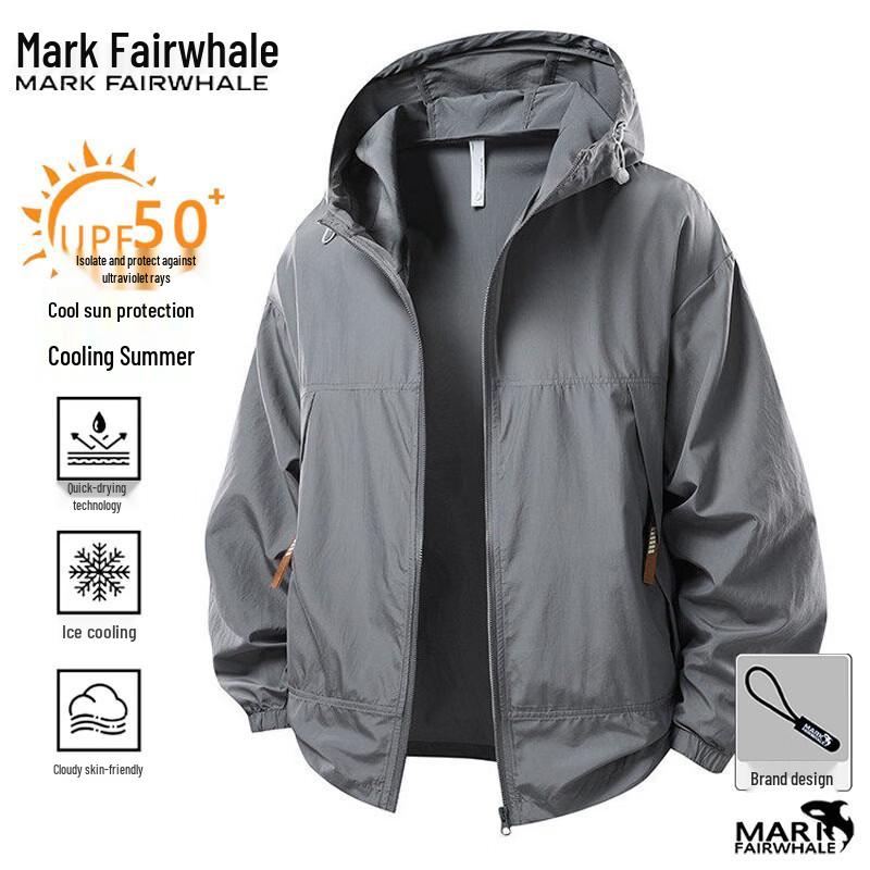 Mark Fairwhale Men s Lightweight Hooded Sun Protection Jacket S