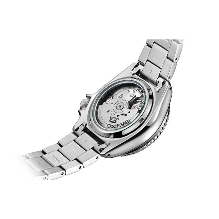 Seiko 5 Series Orange Diver Mechanical Movement Stainless Steel Strap Watch Men watches SRPD59K1