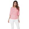 Plus Size Women's V-Neck Batwing Sleeve T-Shirt - A1375