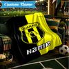 Custom Name Guarani Football Crest Blanket Lightweight Ideal Bedding Blanket Perfect for Travel, Camping, Living Rooms, Sofas, Christmas gift