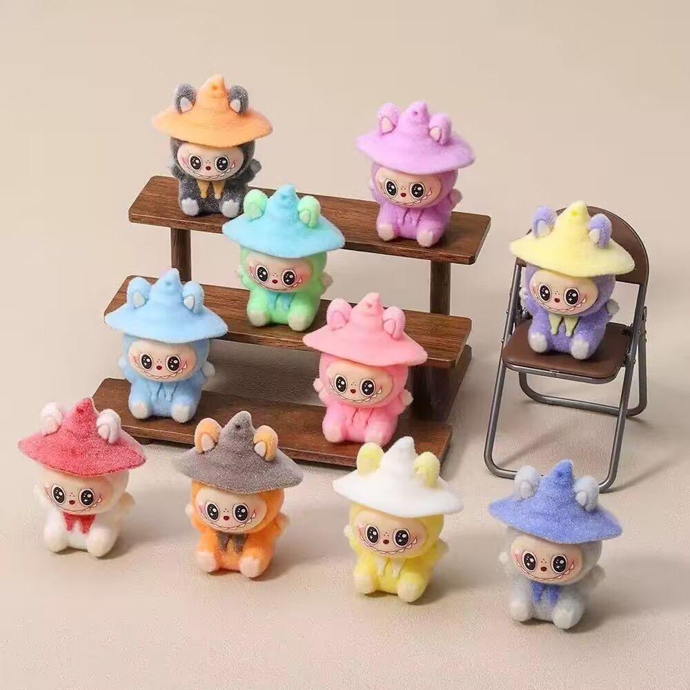 Plush Magician Labubu Cute Grain Ornament Cartoon Cute Desktop Decoration Trendy Play Doll Creative Small Gift