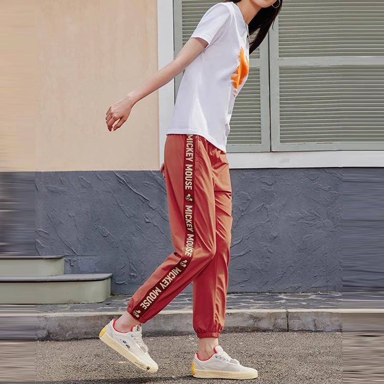 Li Ning X Disney Collaboration Logo Jogger Pants Women Bottoms Caramel AYKR200-3