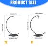 3pcs Stylish Half Circle Metal Rack For Displaying Spheres And Other Small Decorative Objects