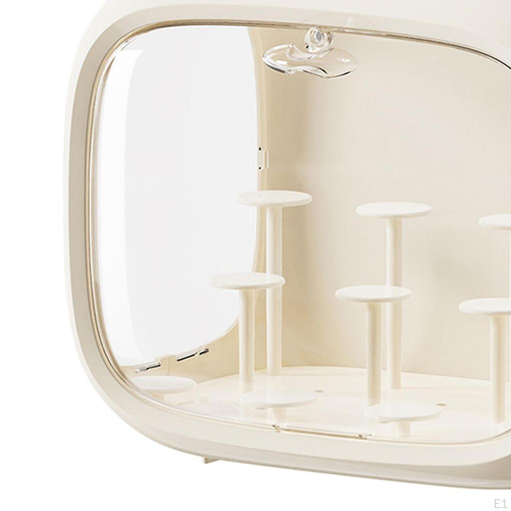 Figure Display Case Transparent Doll Storage Box Modern Tabletop Figurine Stand for Mini