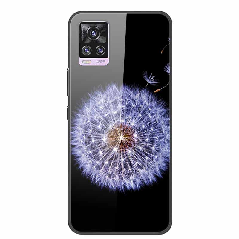 For Vivo V20 Pro Phone Case V 20 Pro Soft Bumper Tempered Glass Hard Back Covers Cases For Vivo V20 Pro Case 6.44" Coque Fundas