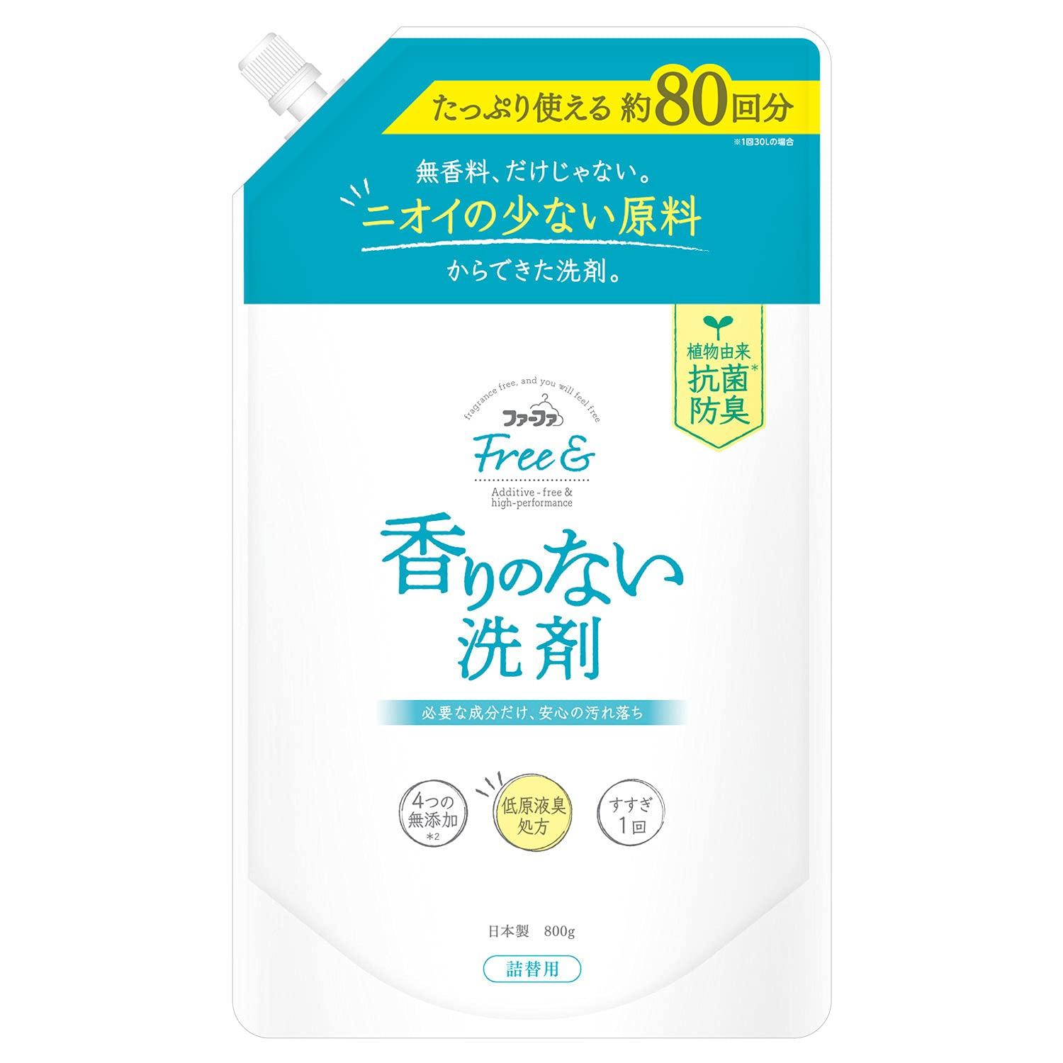 

FaFa Free Ultra Con Liquid 800g & Detergent, Unscented, Refill, белый