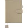A5 Genuine Leather Notebook Compatible with Hobonichi Premium Planner Cover with Pen Card Bookmark and Snap Business Gift Cover, Cousin, Holder,