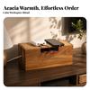 Cable Management Box Wooden Wood Sturdy for Nightstand
