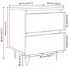 VidaXL Table de chevet chêne sonoma 40x35x50 cm bois d’ingénierie 826882