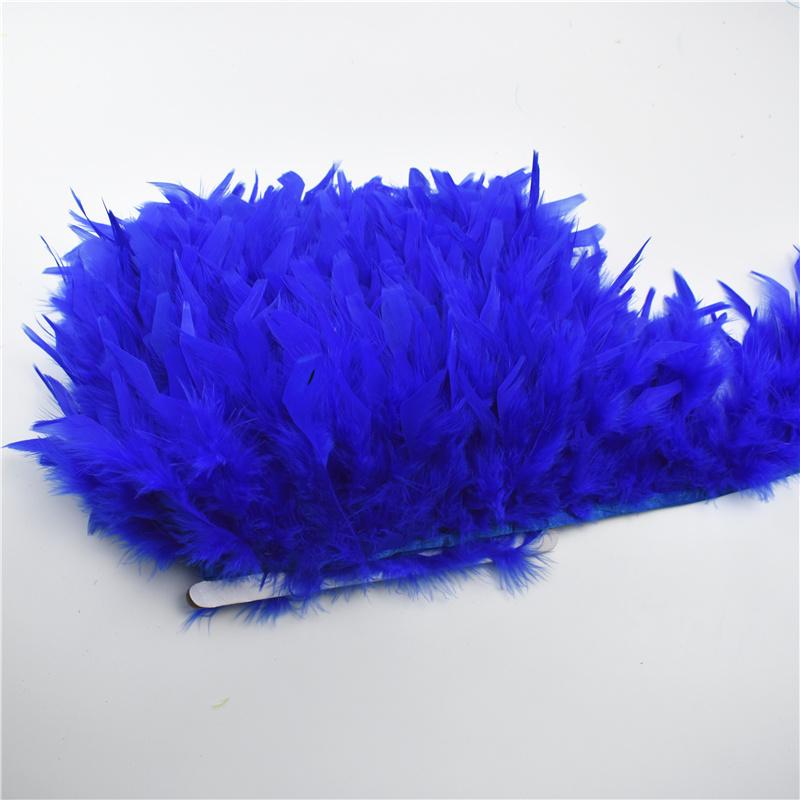 10Meters Fluffy Turkey Feathers Trim Fringe Ribbon Marabou Feather On Tape Fringes Sewing Trimmings DIY Clothes Dress Decoration