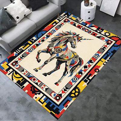 2025 New Unicorn Animal Carpet Rug for Living Room Bedroom Home Sofa Decoration,Kids Play Non-slip Floor Mat143