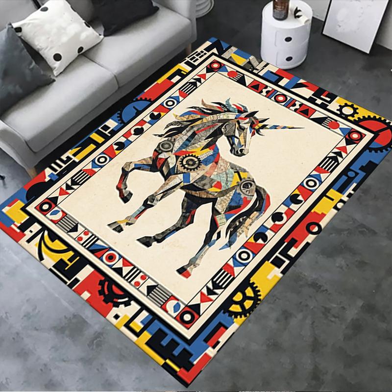 

2025 New Unicorn Animal Carpet Rug for Living Room Bedroom Home Sofa Decoration,Kids play Non-slip Floor Mat143 40x60cm( 15x23in )
