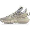 New LiNing Essence Lace Up Breathable Mid Top Vintage Basketball Shoes Men's Gray AGBP009-5