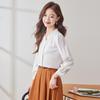 Women's Wrinkle-Free Elegant Lace Chiffon Round Neck Blouse