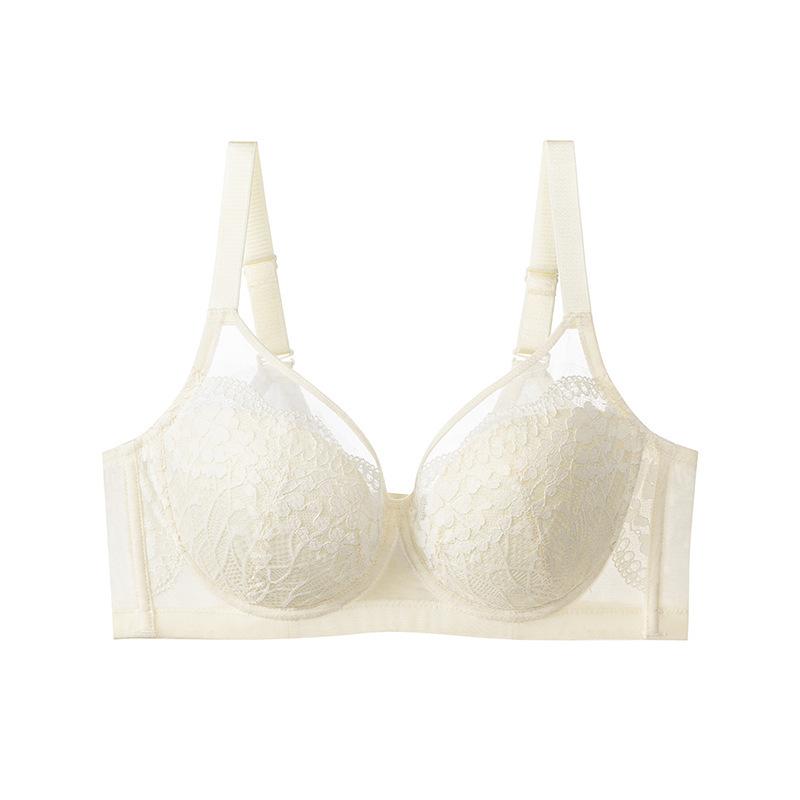 Large Breasts Show Small, Anti-sagging Lace Bra, Thin Breathable Adjustment Underwear, Women's Upper Collection, Secondary Breasts Gathering Bra