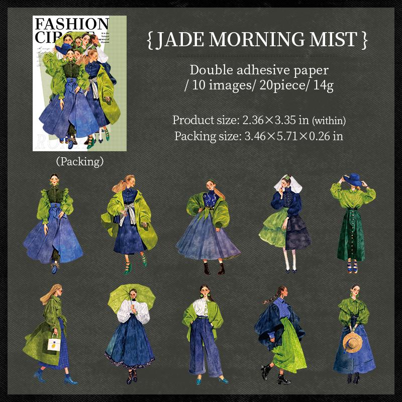 Mr.paper Vintage Character Stickers 20 Sheets For Scrapbooking Journal DIY,Planner Collage Diary Decoration Art Supplies
