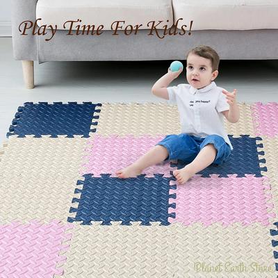 Schaumstoff Baby Spielmatte Puzzelmatte Kinder Steckbare Übungsfliesen Teppiche Bodenfliesen Spielzeug Teppich Weicher Teppich Kinderspielzeug Matte 30*1cm