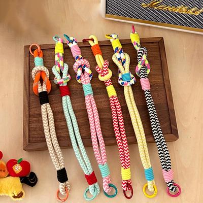 [HF]New 1Pc Cute Colorful Mobile Phone Portable Anti-loss Lovely Knot Hand Bracelet