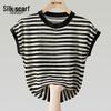 Women's Loose Fit Striped Knit Top