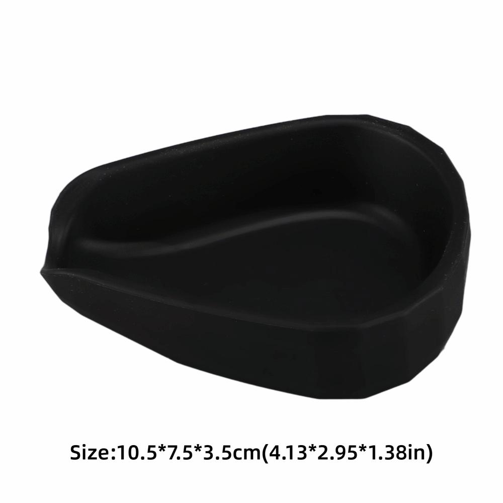 Food Grade Silicone Coffee Bean Dosing Cup Black Single Dosing Tray  For Coffee Beans