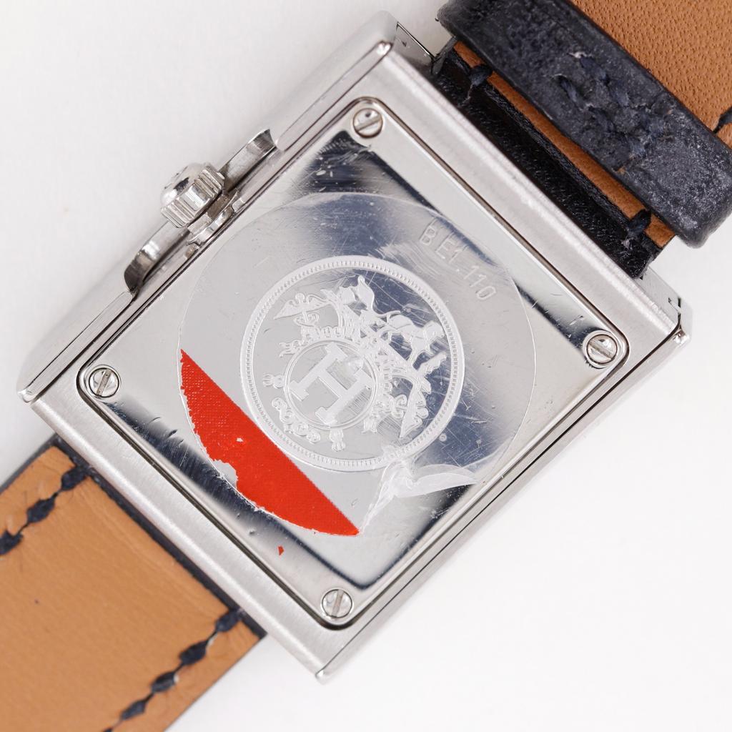 HERMES Belt watch Watches BE1.110 WhiteDial Stainless Steel/leather Quartz Analog display Women Used