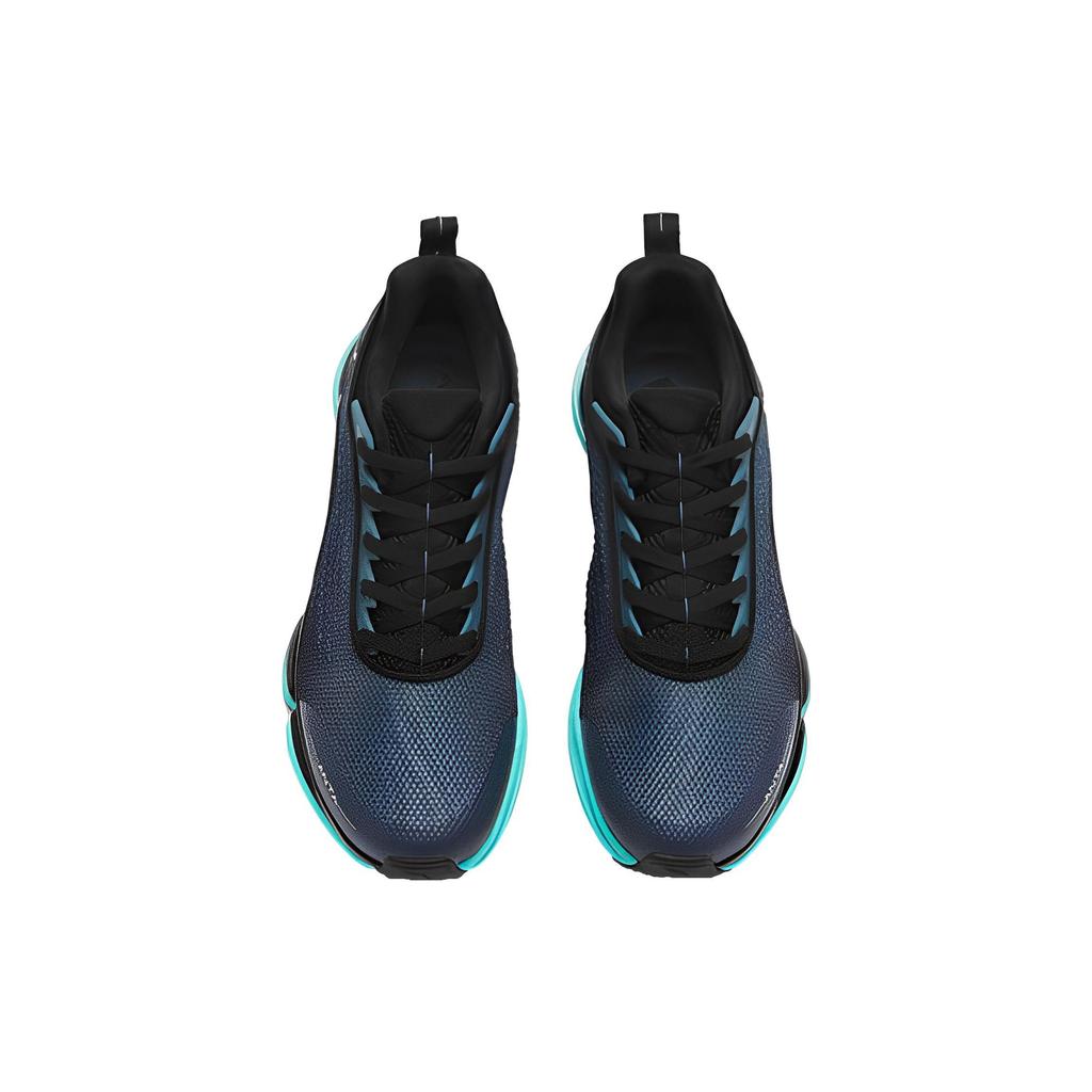 Anta Slip Resistant Abrasion Resistant Low top Running Shoes Men's Black Green 112315501-1
