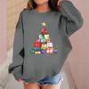 Children's Fashionable Casual Long-sleeved Loose Christmas Print Pullover Sweatshirt