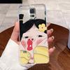 For Samsung Galaxy S5 SV GT-I9600 G900F S5 Neo Silicone Aesthetic Fashion Cute Cat Soft TPU Back Cover Transparent Phone Case