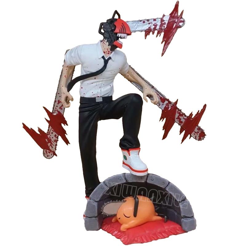 20cm Chainsaw Man Denji Anime Figür Power /Denji Aksiyon Figürü