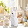 Simulated Easter Bunny Figurine Colorful Decorative Foam Rabbit Figures Cute with Ribbon Easter Bunny Ornament Holiday Party
