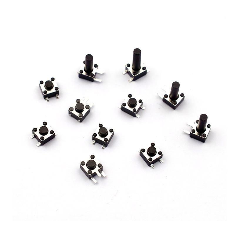 4-Pin Vertical Micro Tactile Push Button Switch for Induction Cookers (4.5x4.5mm SMD)