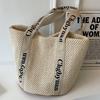 Braided Bag Ins Straw Woven Bag Beach Bag New Style Carry on Basket Bag Shoulder Bag Summer