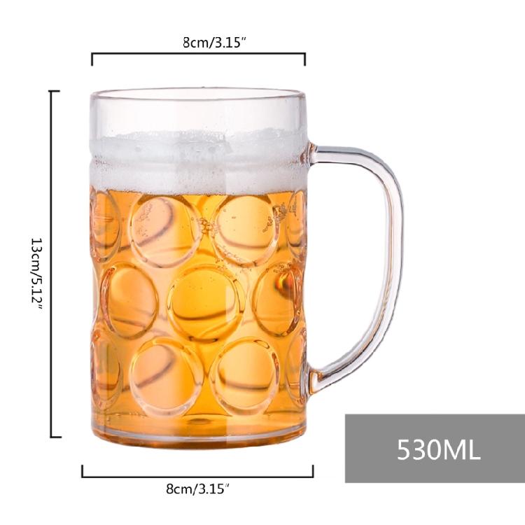Bicchiere da Birra in Acrilico Antirottura, Tazze da Bevuta, Bicchieri per Succhi, per Latte, Coppa da Champagne