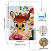 DIY Diamond Painting Lovely Sika Deer Cross Stitch Kit Mosaic Art Diamond Painting Full Circle Diamond Home Decoration