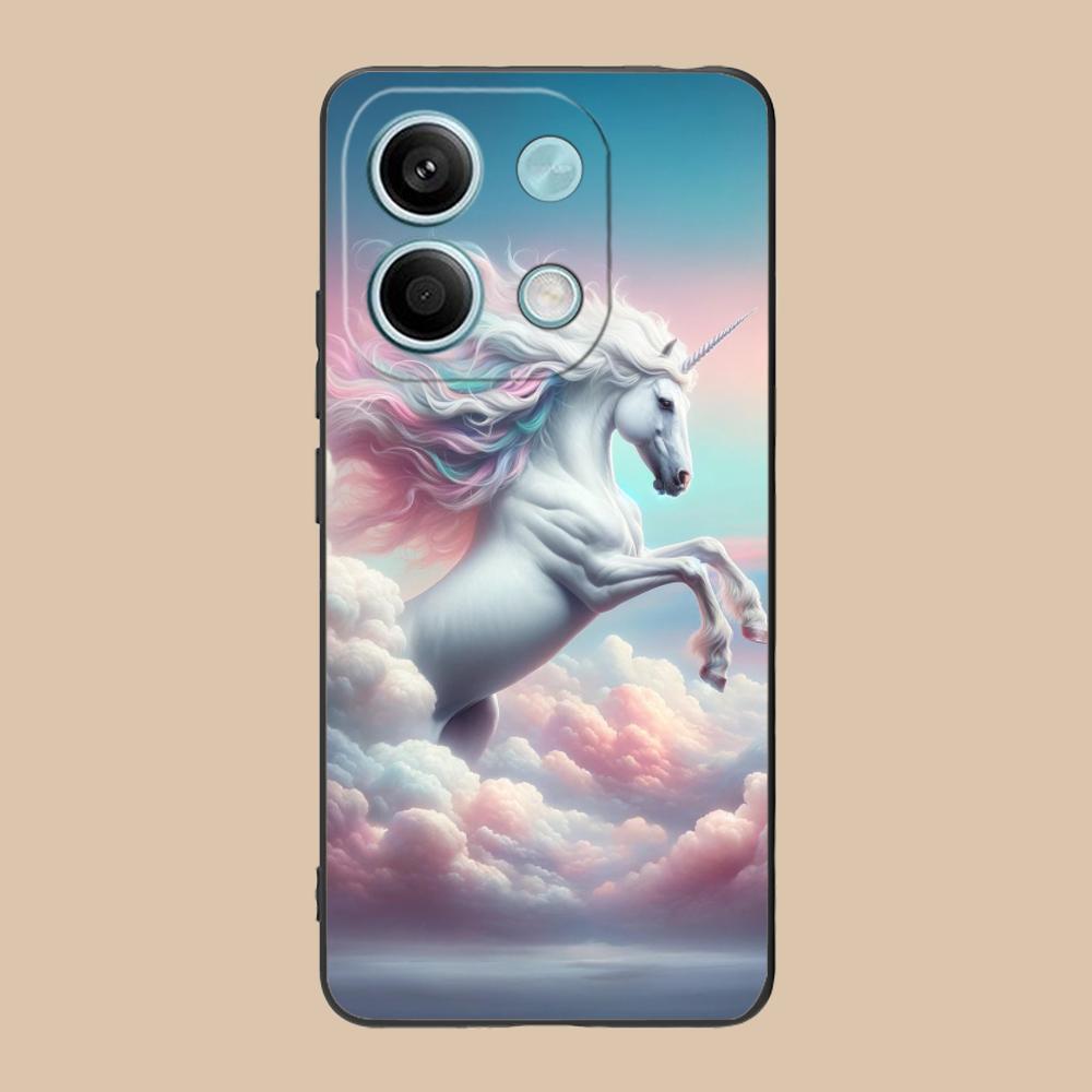 Fantasy Einhorn Handyhülle für Xiaomi 15 14 13 12 Mi 11 T Ultra Lite Pro S X 5G Bunte Druckabdeckung Luxus Smartphone