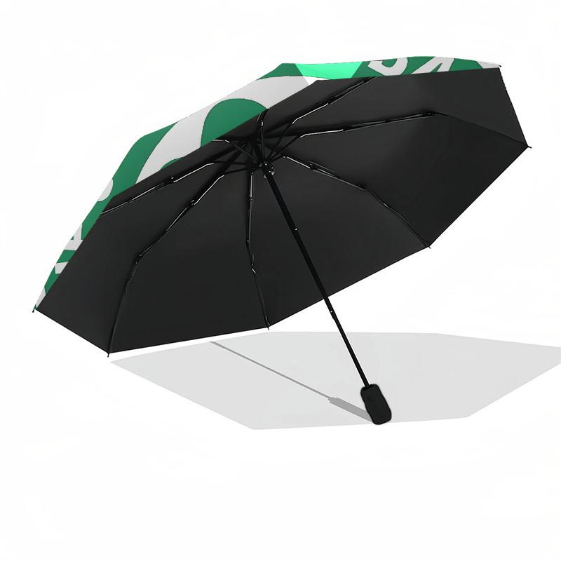 Celtic Football Club, 1888- Automatic Opening and Closing, 8-rib Structure Portable Umbrella, Suitable for Men and Women in All Seasons - Pe