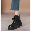 Fashionable Versatile Women'S Boots Spring Autumn New Leisure Simple Comfortable Square Toe Thick Heel Women Short Boots 40