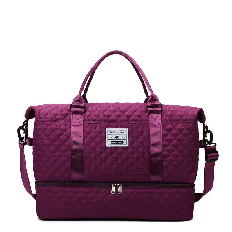 New Niche Dry and Wet Separation Fitness Bag Fashionable Short-distance Travel Bag Separate Shoe Compartment Yoga Handbag Large Capacity