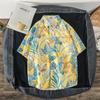 Men's Floral Short-sleeve Shirt, Korean Style, Loose Fit, Summer Vintage, New Trendy and Stylish Hawaiian Style