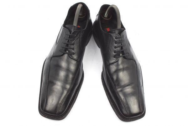 Lloyd Leather Swirl Moc 25.0 Black Dress Shoes Made in Germany(USED)