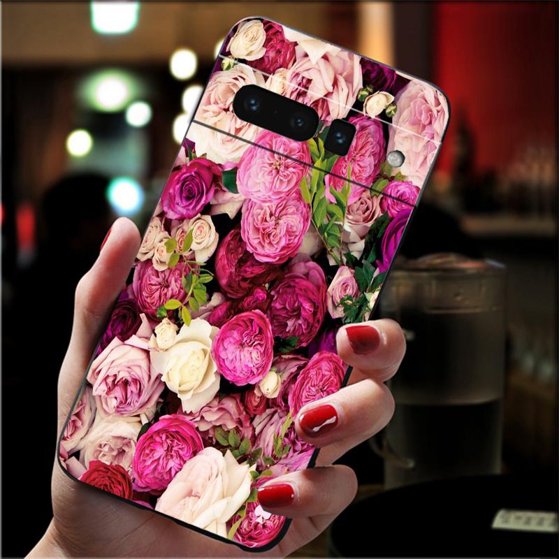 

Phone Case For Google Pixel 10 9 Pro XL 9A 8 7 6 Pro Pixel 8A 7A 6A Pixel 8 7 6 5 Peony Flower Google Pixel 8a