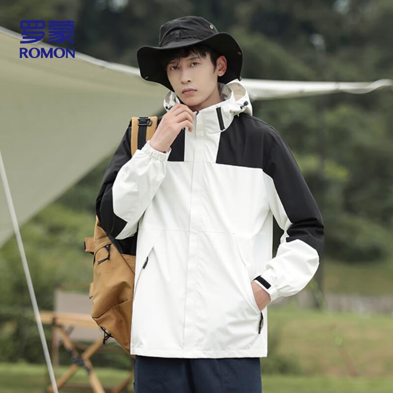 ROMON S Unisex Hooded Outdoor Windbreaker Jacket FY01