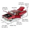 1:32 Eldorado Alloy Cars Charger 1970 Diecast Model Toy Sound Light Pull Back Door Opened Miniature Sports Car Collectibles Gift