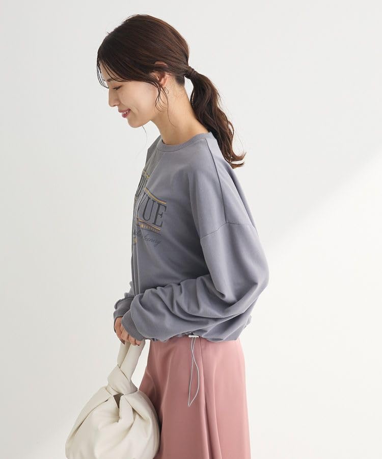 Pullover Remade Style Nylon Docking Gray [Green Parks] Sweater, Pullover, Women's,