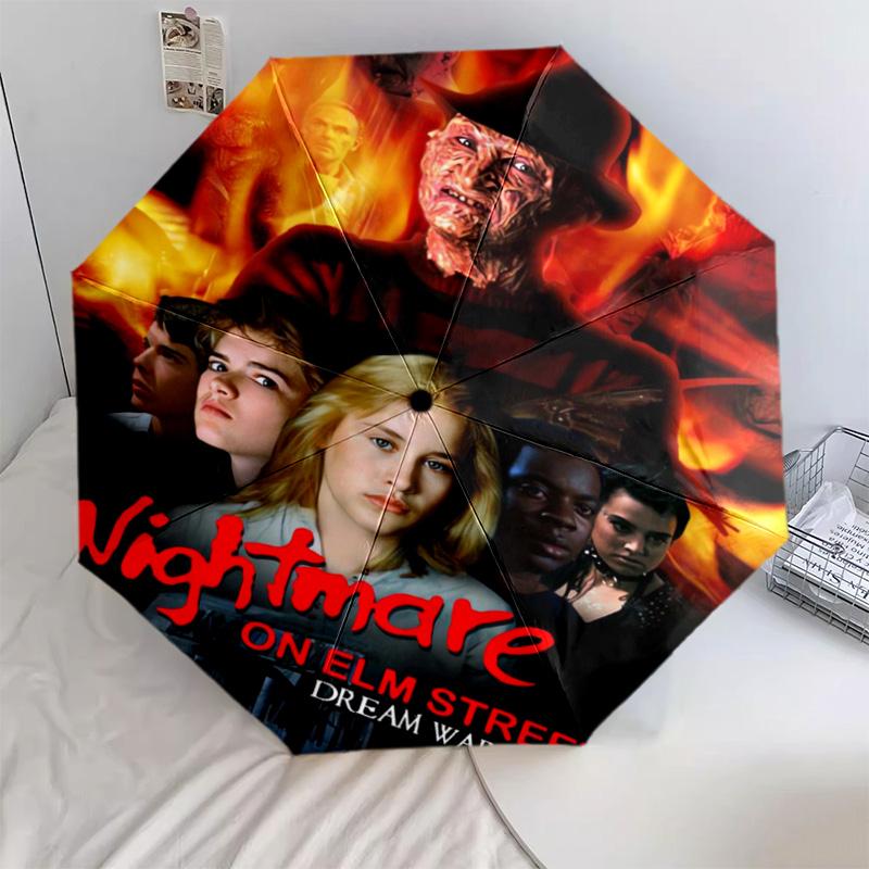 

1 PC Automatic Folding Umbrella - Cartoon Pattern, Portable & Foldable Design with 9 Ribs, Christmas Birthday Gifts