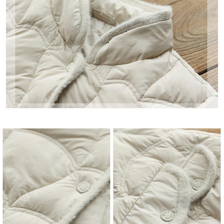 Short Down Jacket Winter Women's Clothing White Duck Down Coat