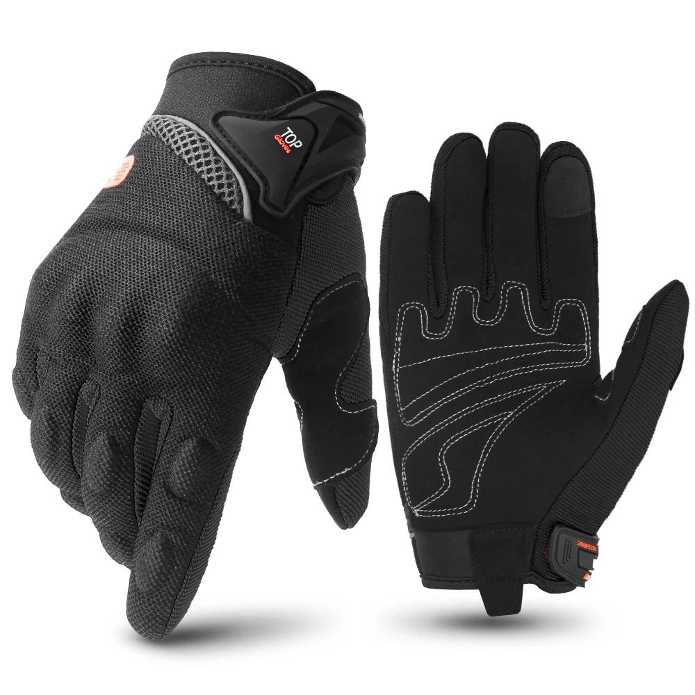 

Новые перчатки для сенсорного экрана мотоцикла, летние дышащие перчатки с полным пальцем для защиты от спорта на открытом воздухе, для езды на мотоцикле по бездорожью XXL