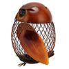 Owl Piggy Bank Owl Shaped Metal Coin Box Handwork Crafting Ornament for Coins Change Living Room